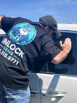 Unlock Genie service vehicle