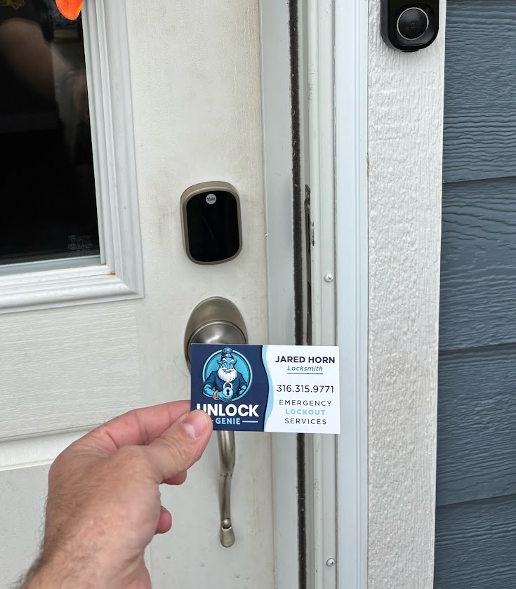 Happy customer after lockout service