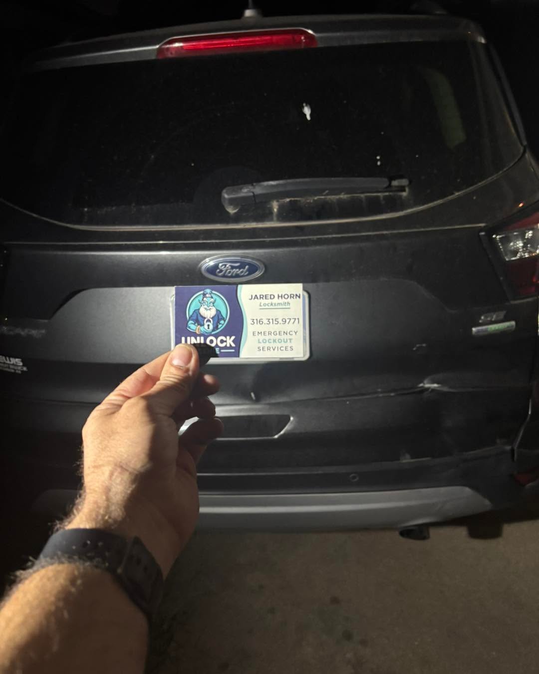 Unlock Genie auto lockout service near Hillside Street and East Kellogg Drive in Wichita, Kansas